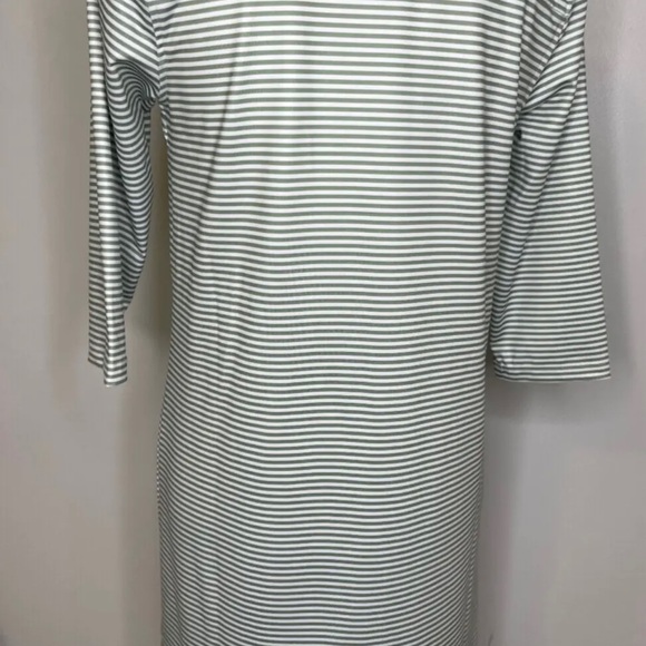 Vineyard Vines Sankaty Margo Shirt Dress (NWT) (Sage Olive Stripe) (Size: M) - Picture 2 of 3